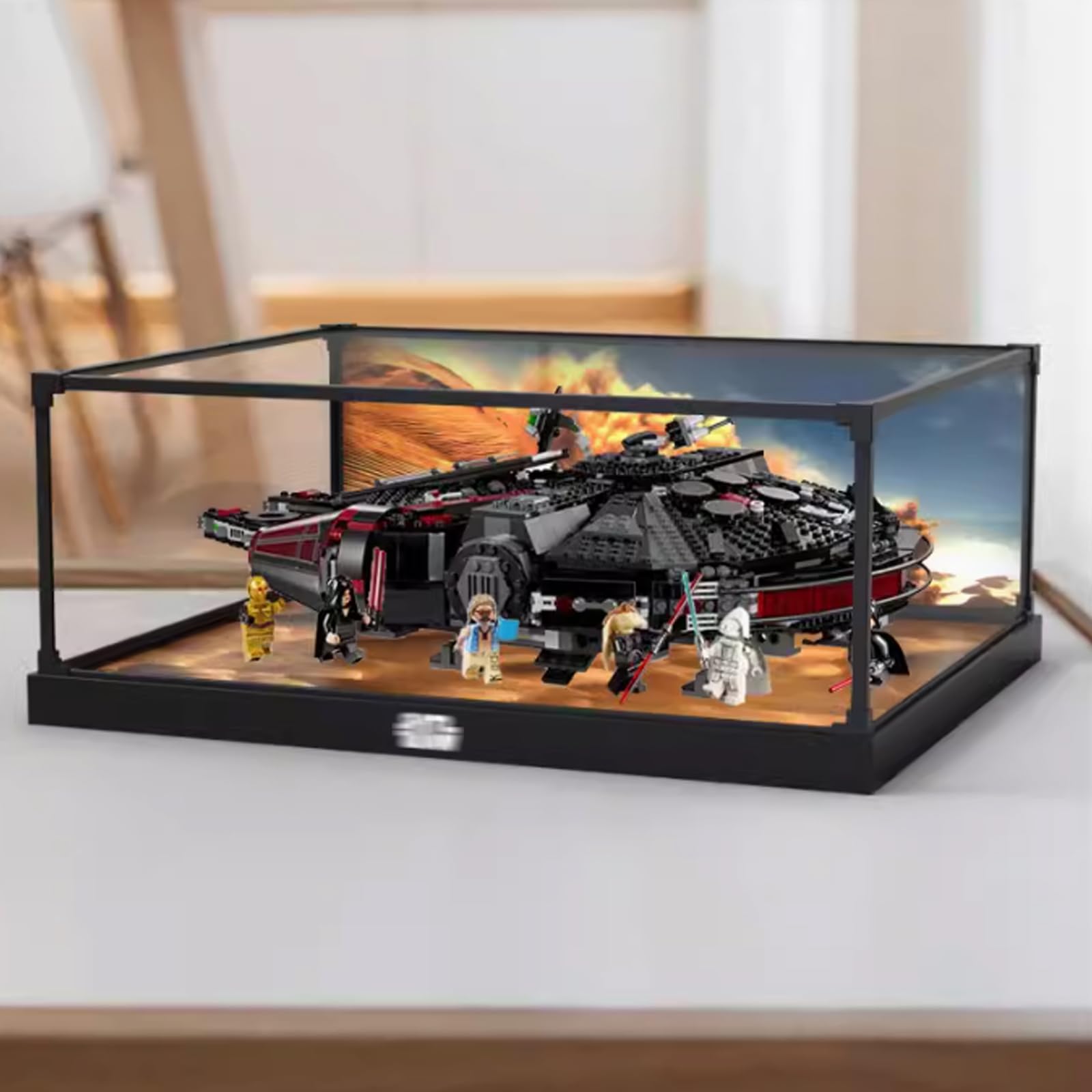 DANRUN Acrylic Display Case Compatible with Lego 75389 Dark